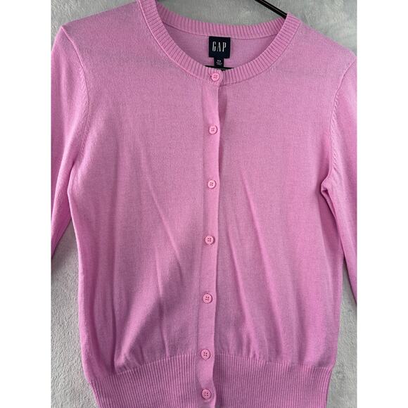 Gap CashSoft Crop Cardigan – Light Sugar Pink – Size XS - Picture 5 of 6